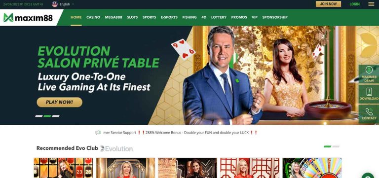 Maxim88 Online Casino Review